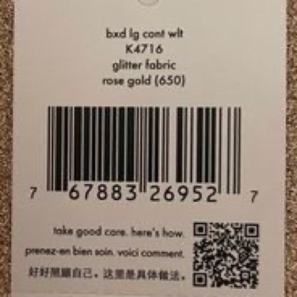 Kate Spade Rose Gold Glitter Wallet - Picture 8 of 8